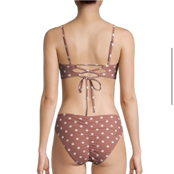 Time And Tru Brown And White Underwire Bikini Top - Picture 4 of 5